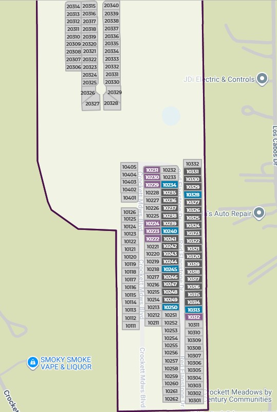 Crockett Meadows site plan