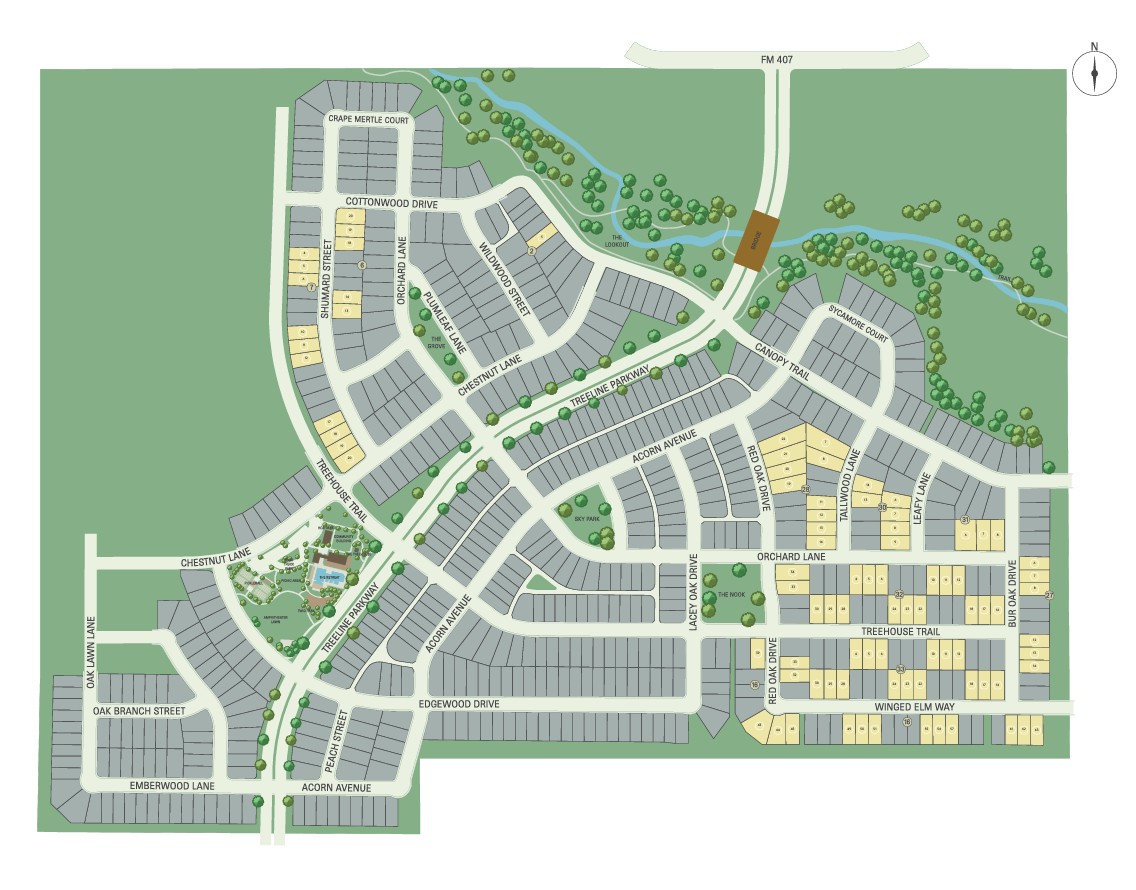 Treeline site plan