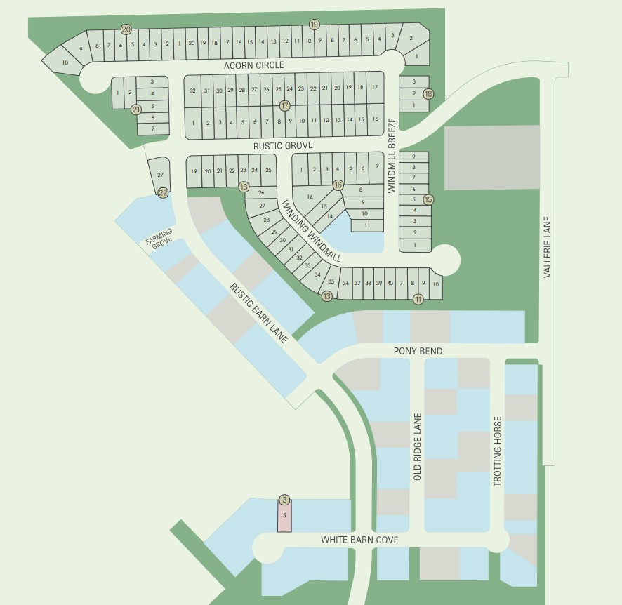 Corley Farms site plan