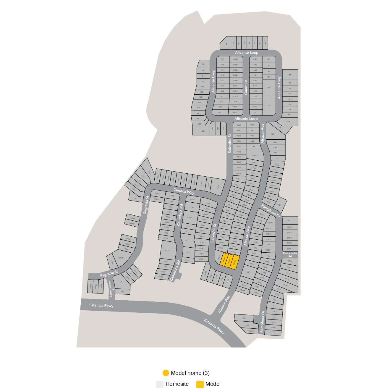 Creekside at Estancia site plan