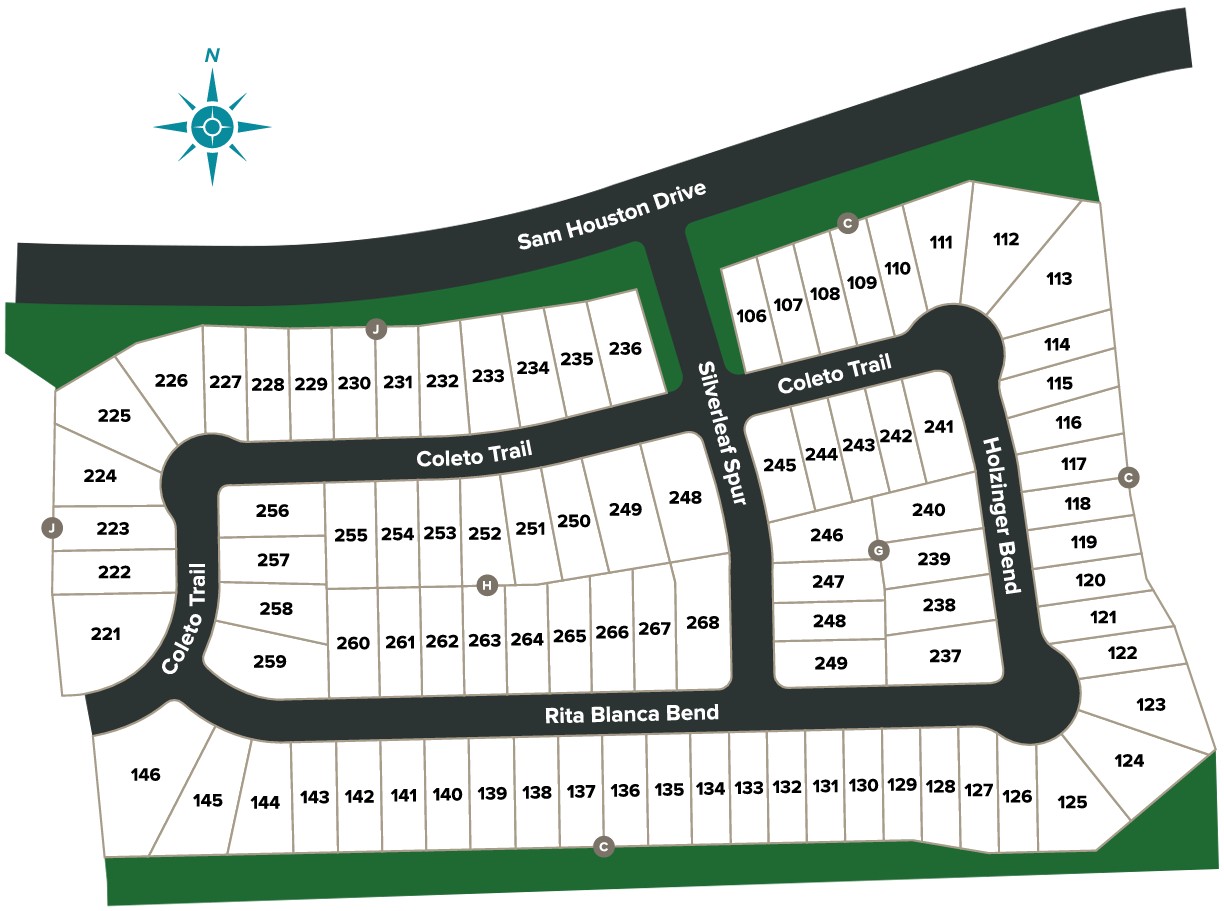 The Colony site plan