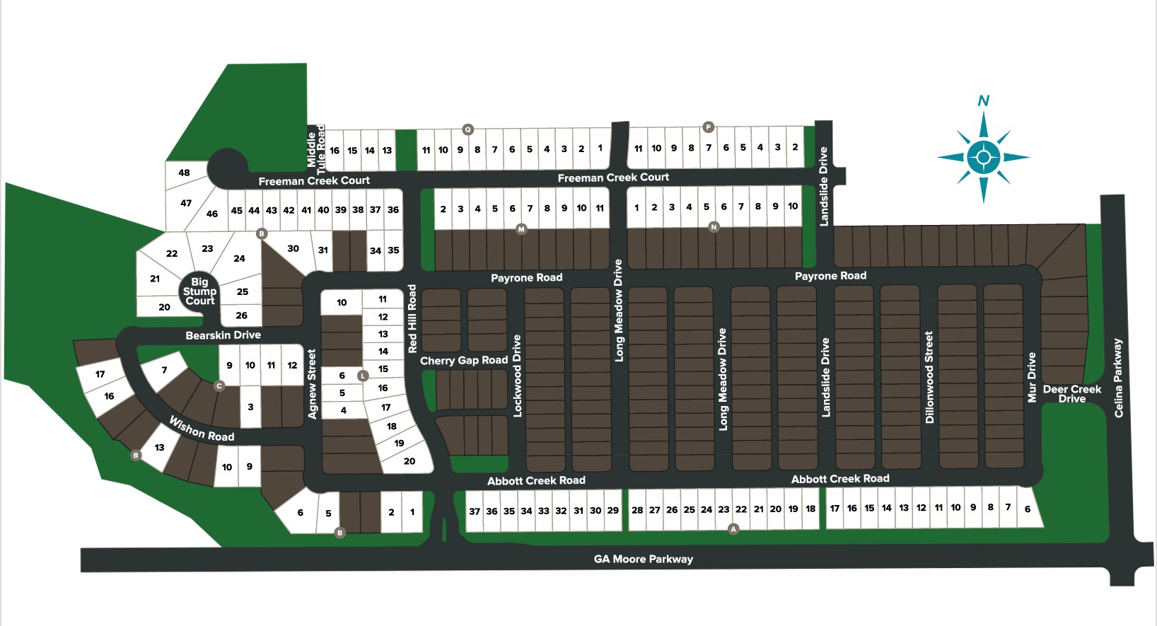 Brookshire at Legacy Hills site plan