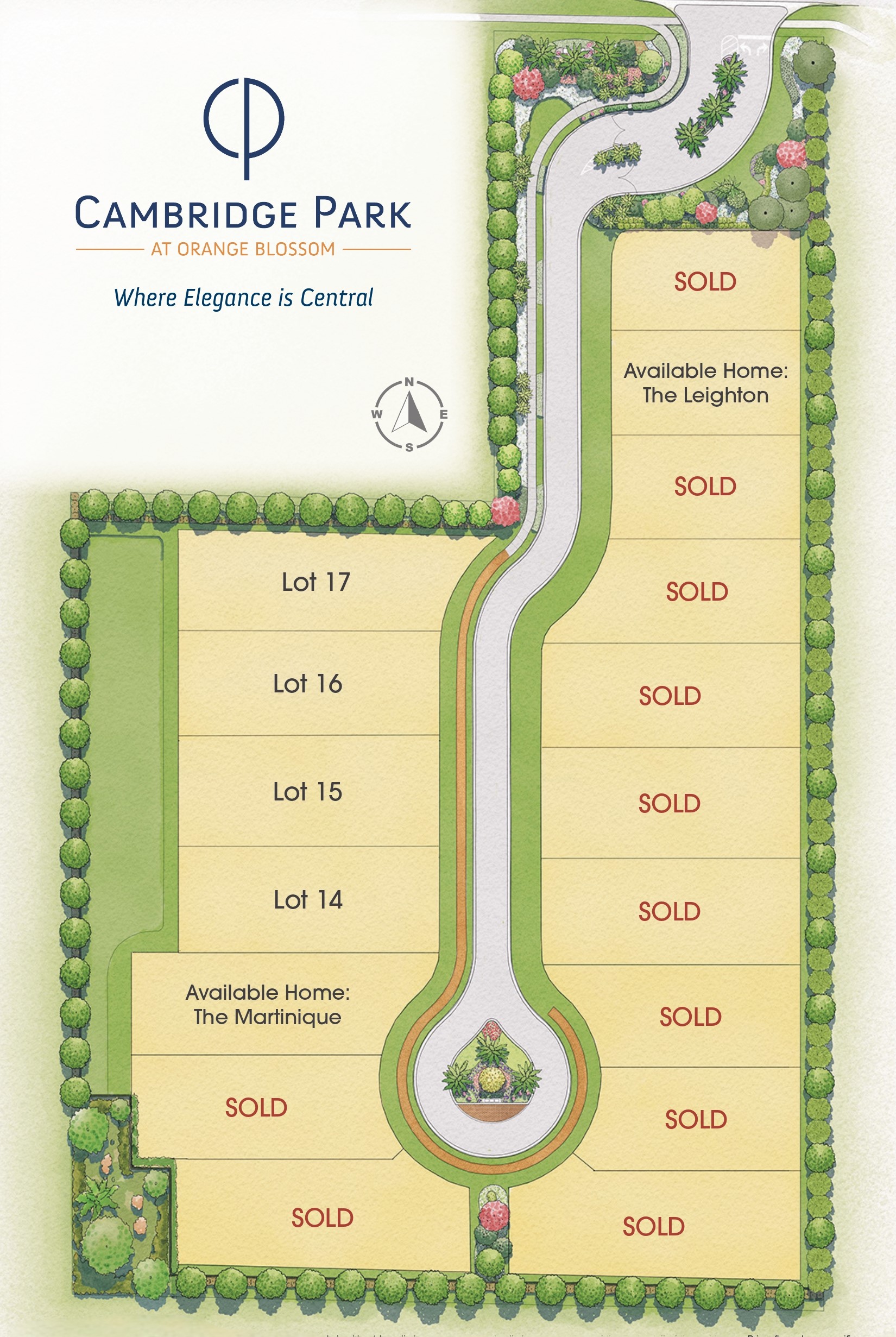 Cambridge Park at Orange Blossom site plan