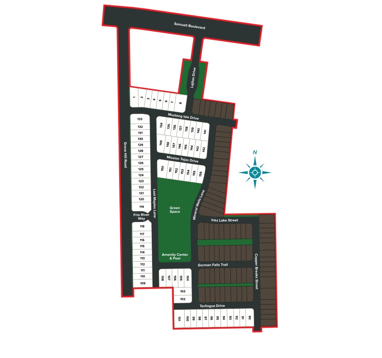 Sereno Oaks at Buckner Terrace site plan