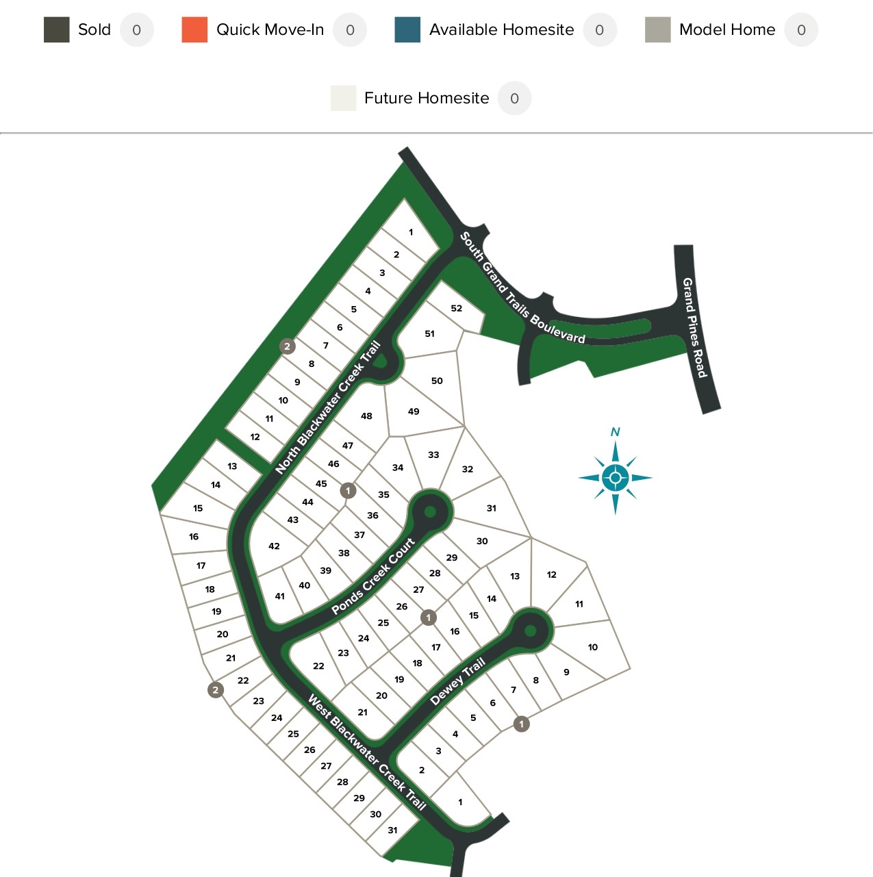 Spring Creek Trails site plan