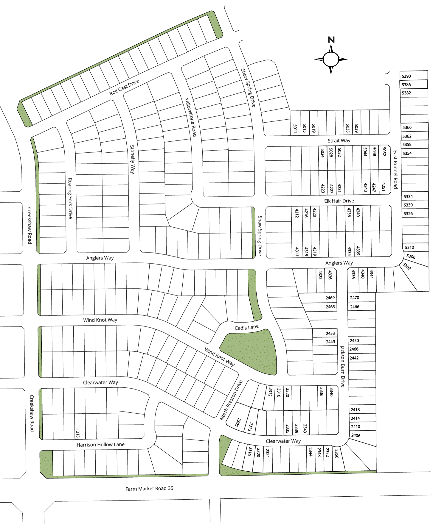 Creekshaw site plan