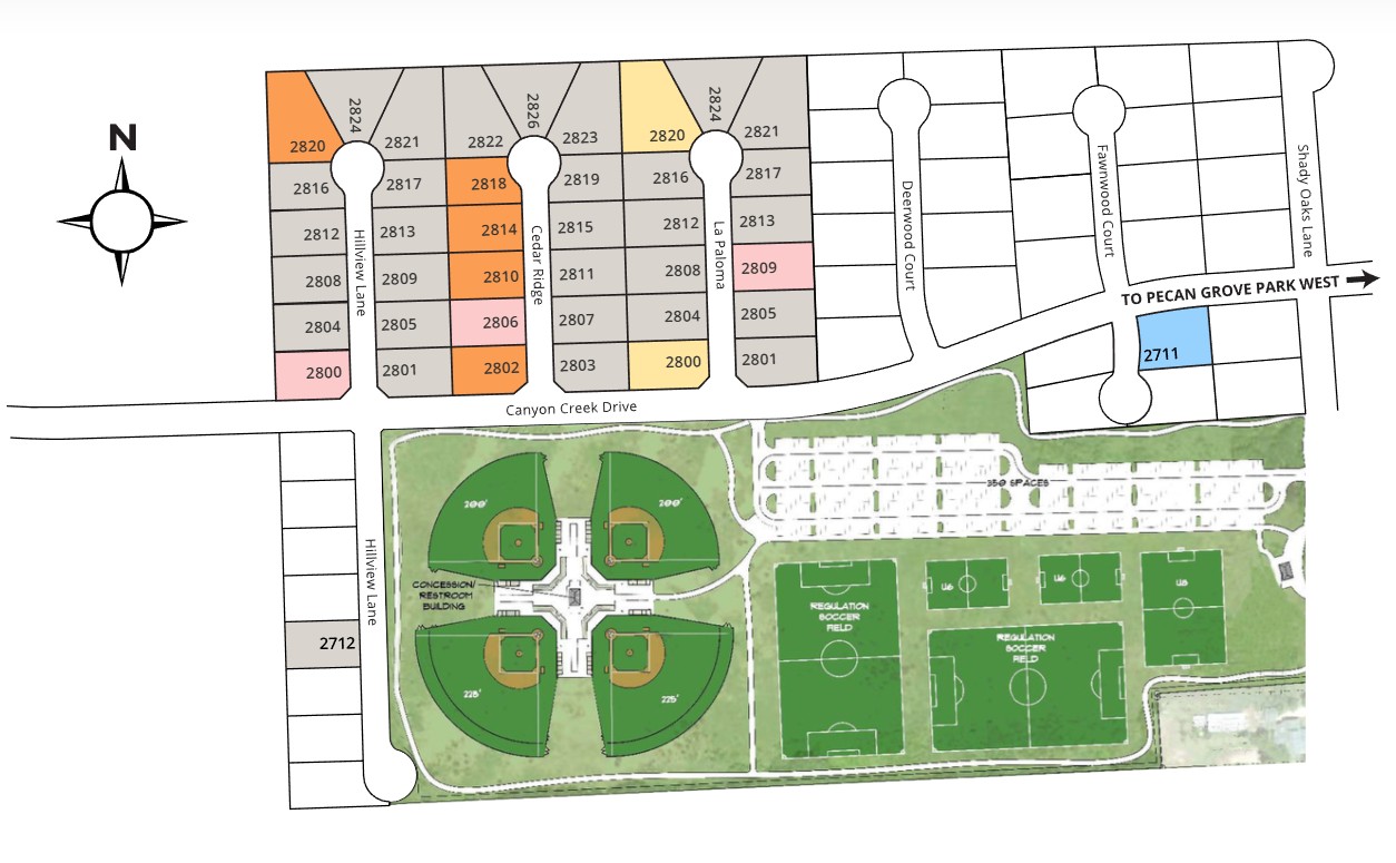 Canyon Creek Estates site plan