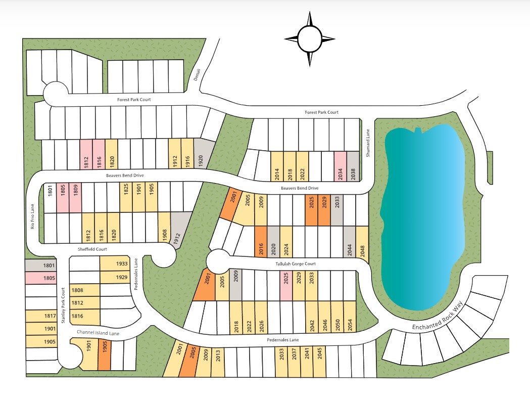 The Parks at Wilson Creek site plan