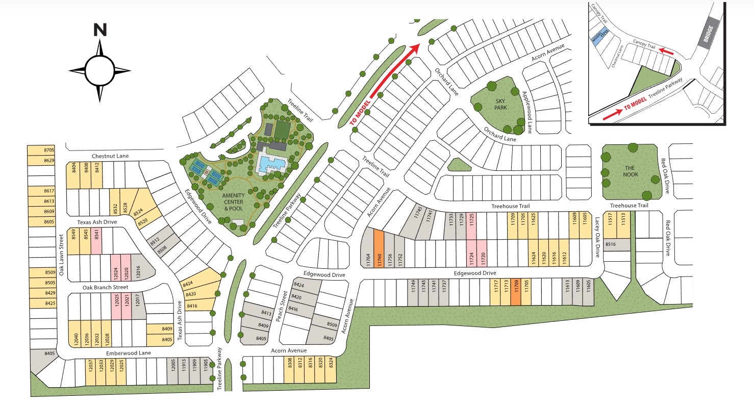 Treeline site plan