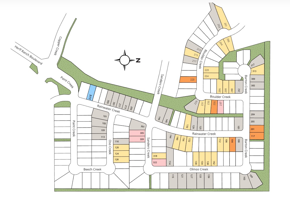 The Ranches at Creekside site plan