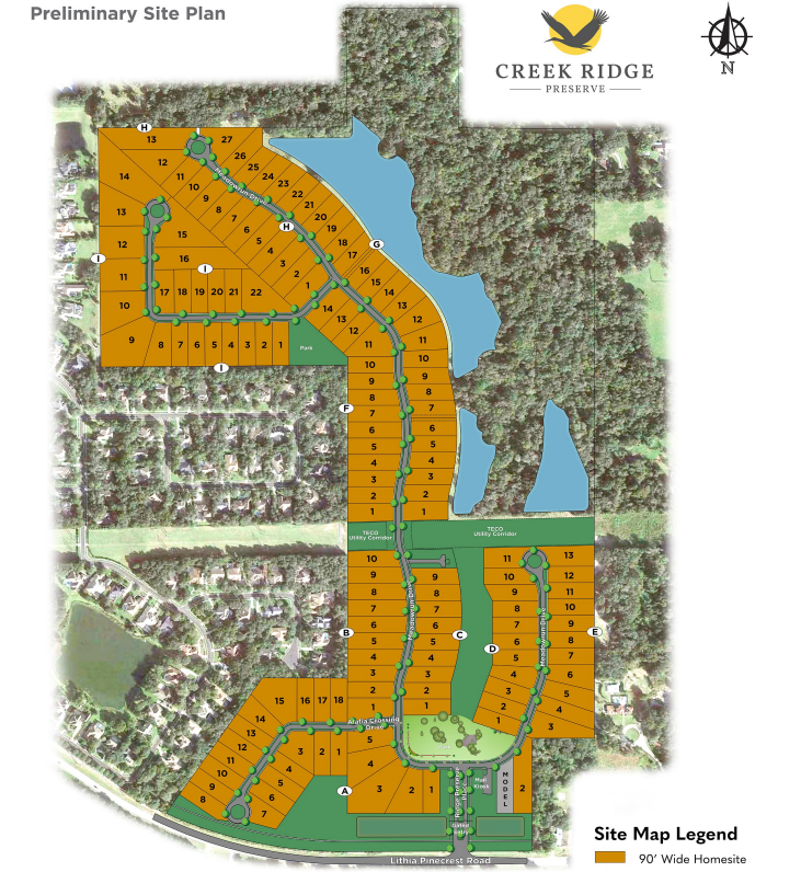 Creek Ridge Preserve site plan