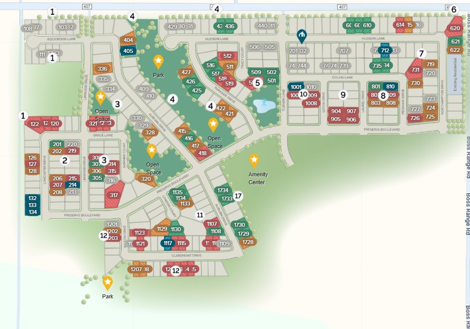 The Preserve site plan