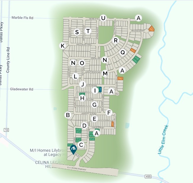 Lilybrooke at Legacy Hills site plan