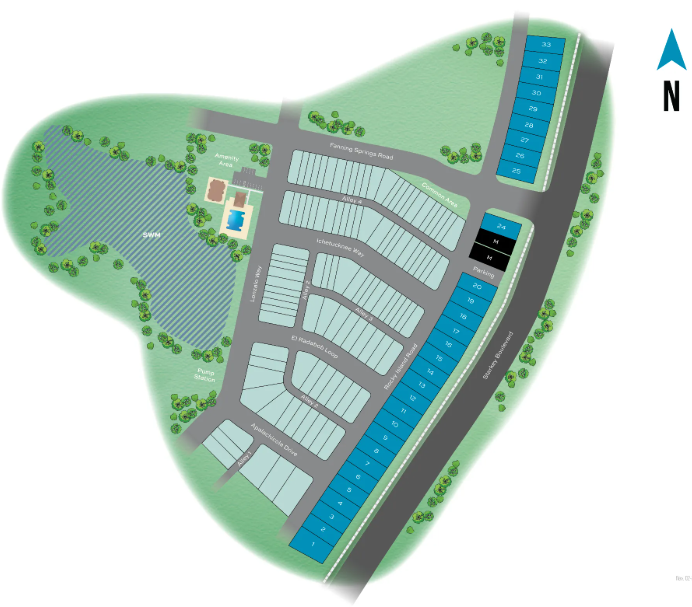 Primrose at Longleaf site plan