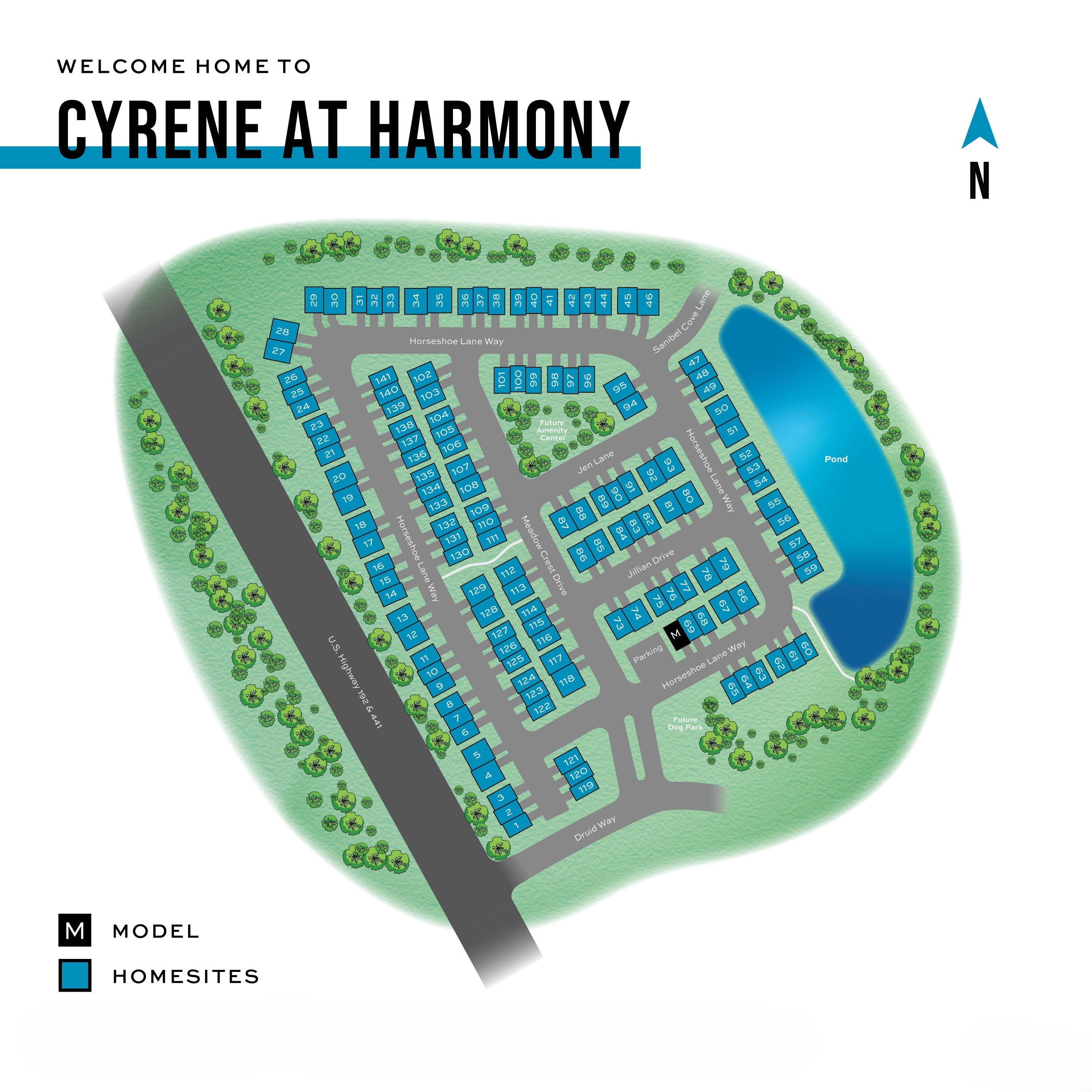 Cyrene at Harmony site plan