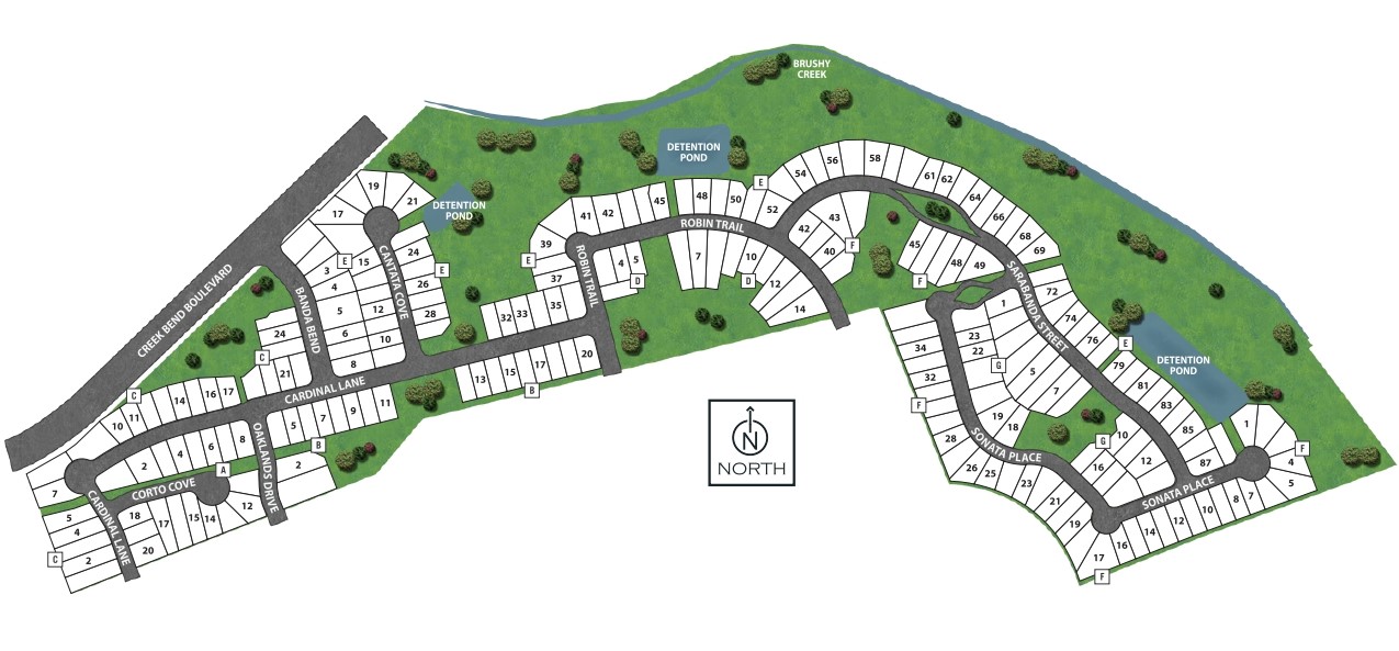 Sauls Ranch East site plan
