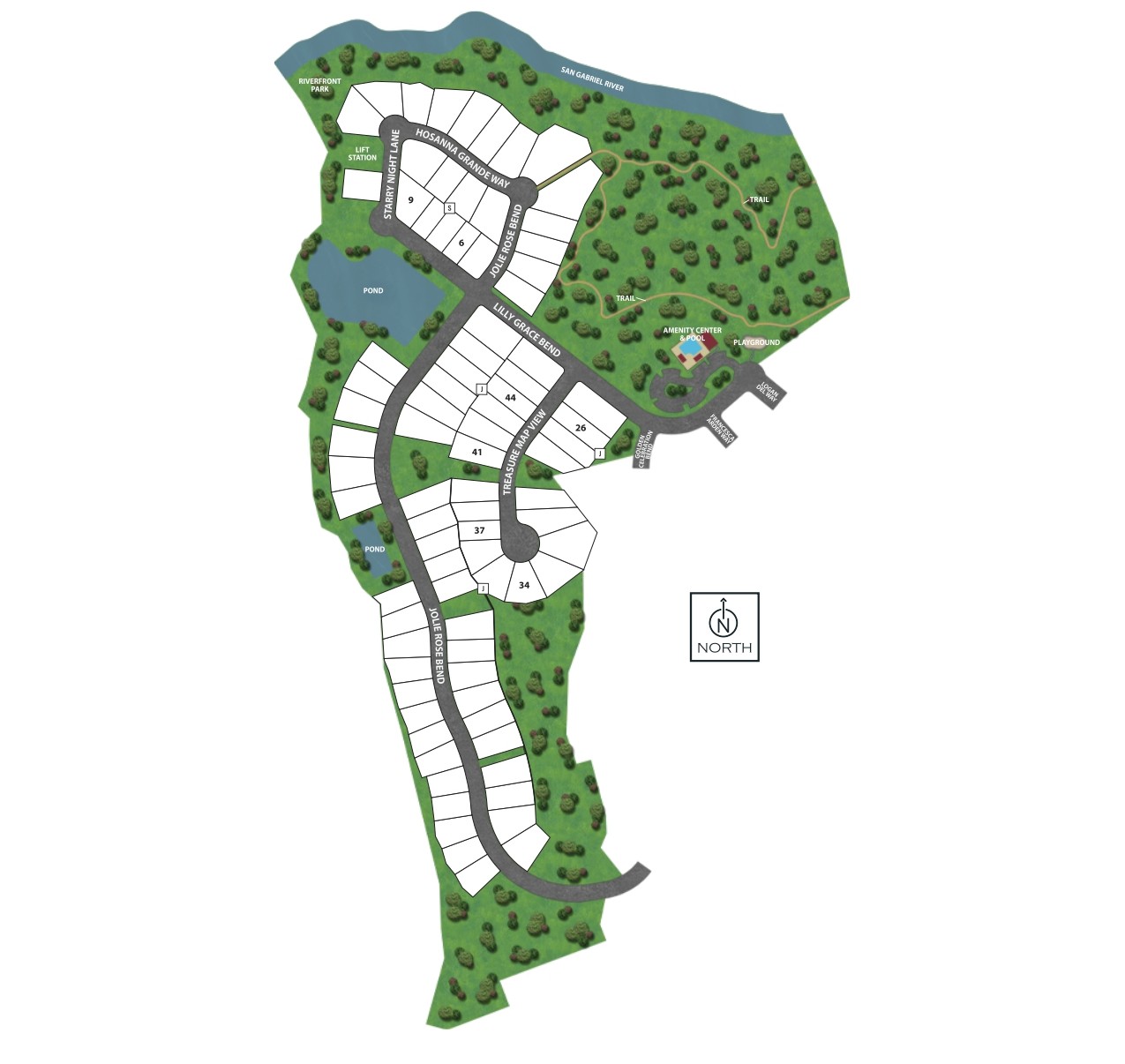 Palmera Bluff site plan
