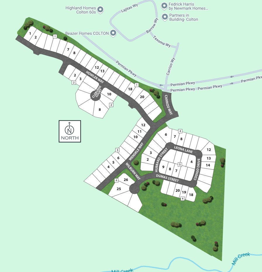 Colton site plan