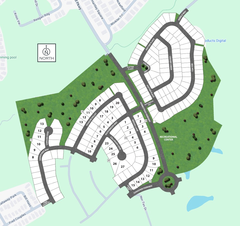 Homestead site plan