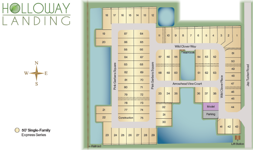 Holloway Landing site plan
