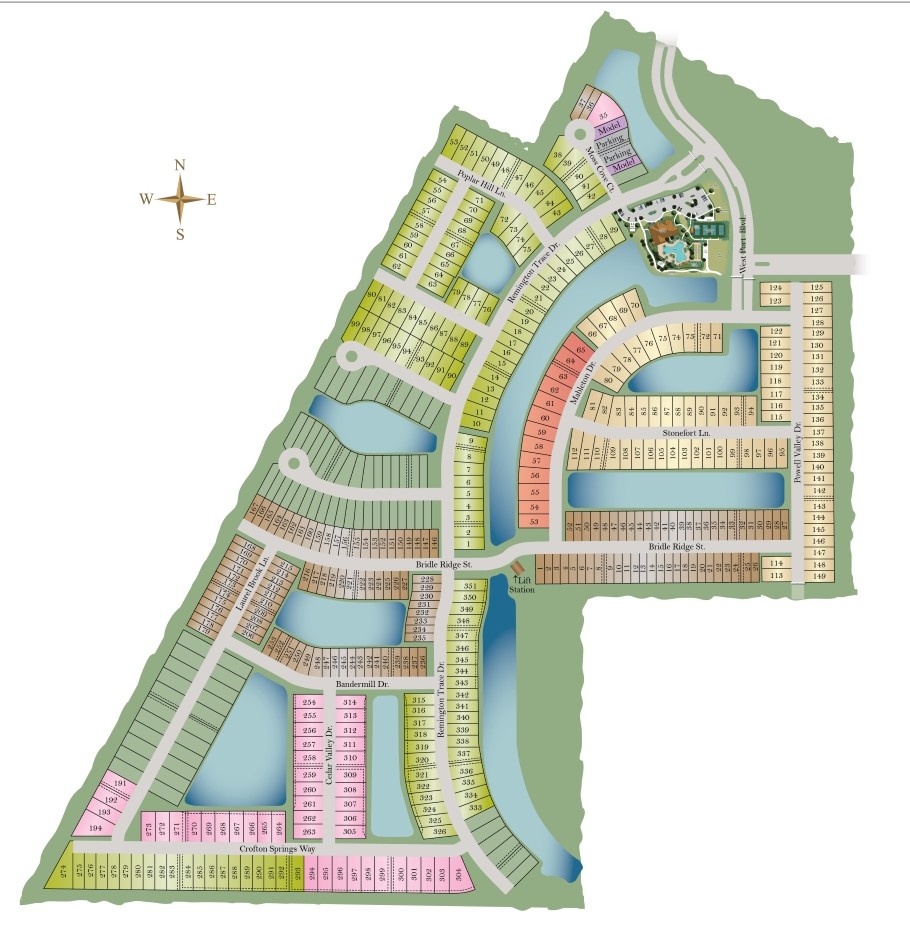 Cove at West Port Express site plan