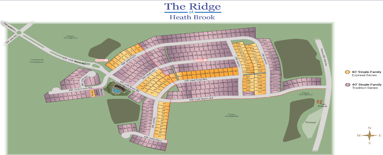 Ridge at Heath Brook site plan