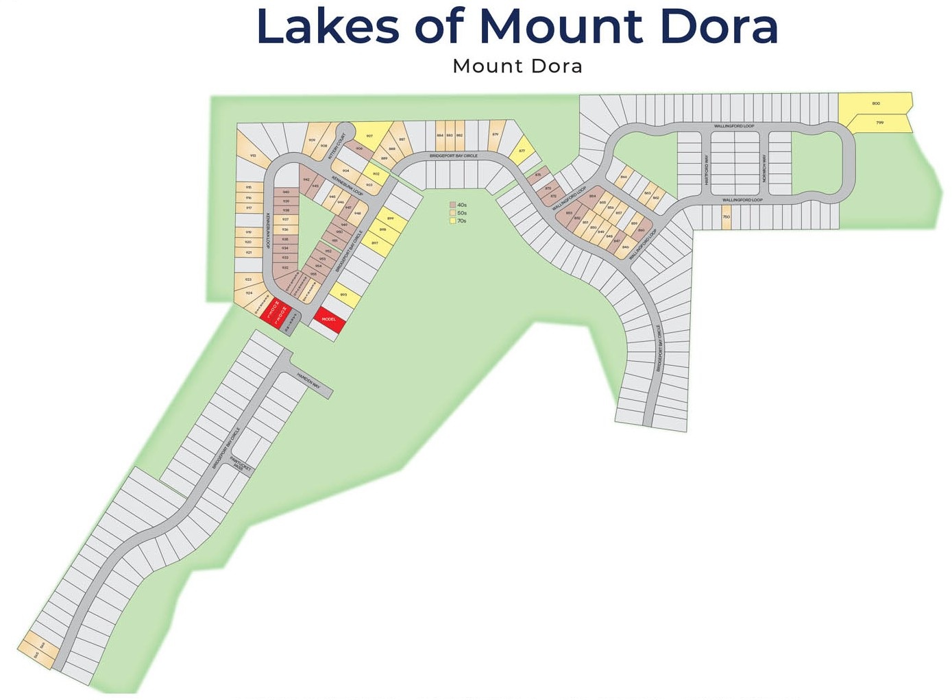 Lakes of Mount Dora site plan