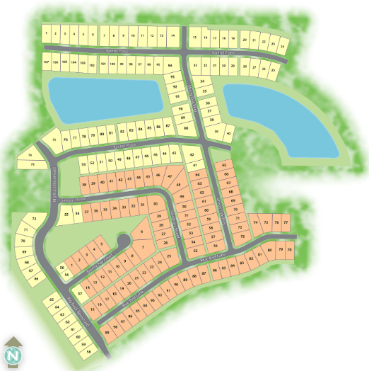Hodges Bayou Plantation site plan