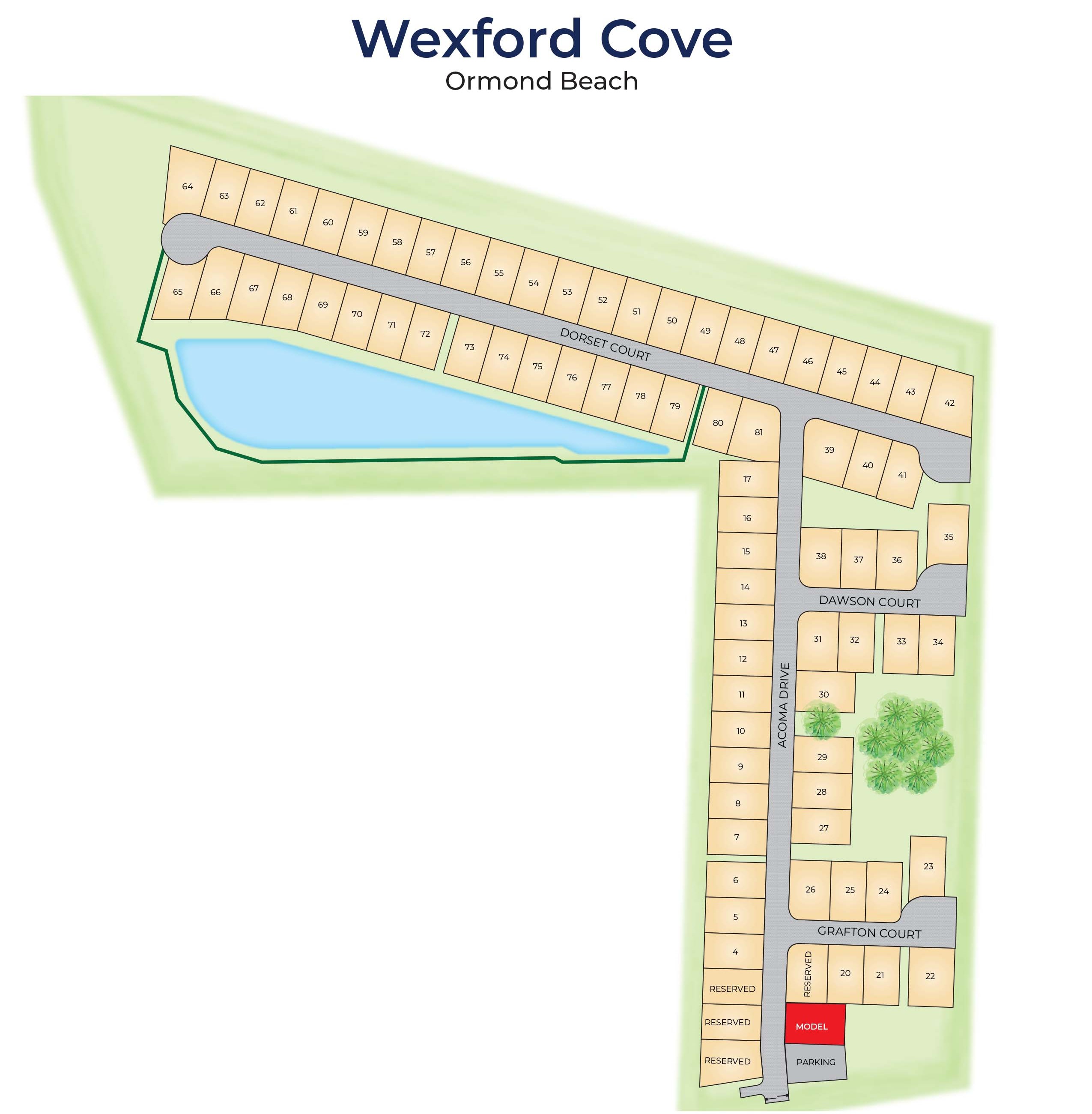 Wexford Cove site plan