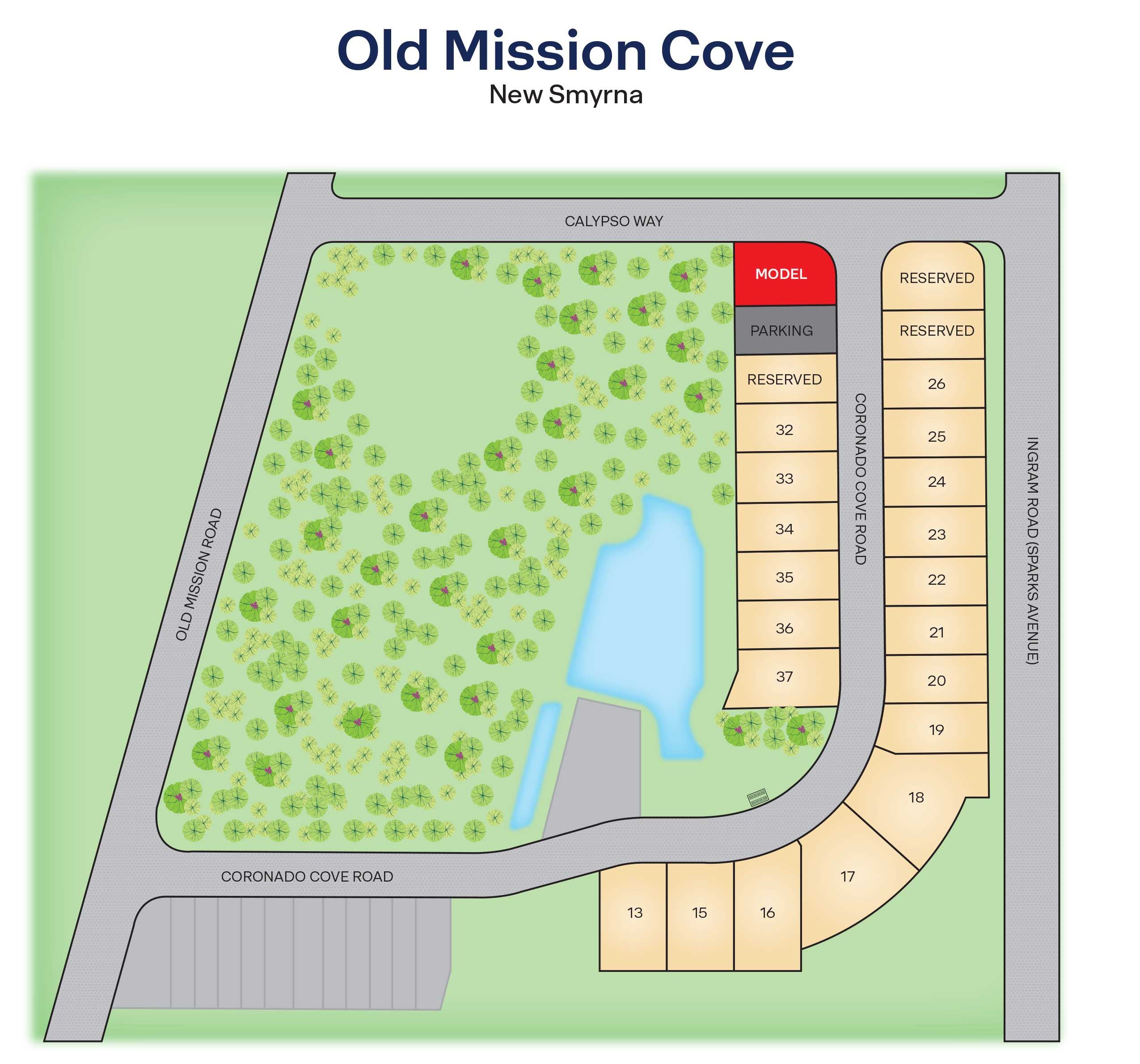 Old Mission Cove site plan