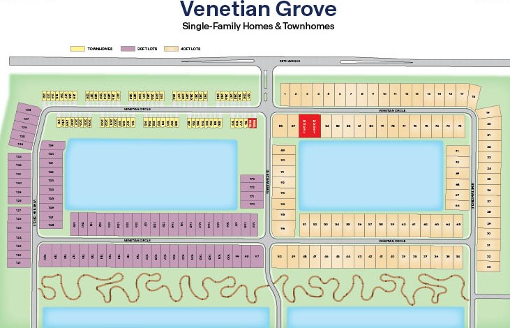 Venetian Grove site plan