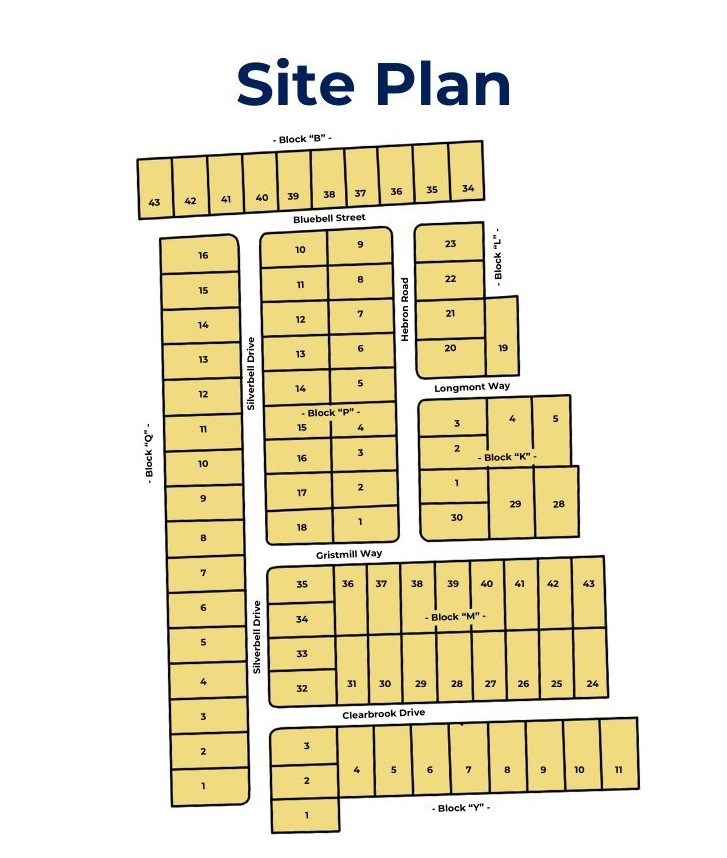 Plantation Woods site plan