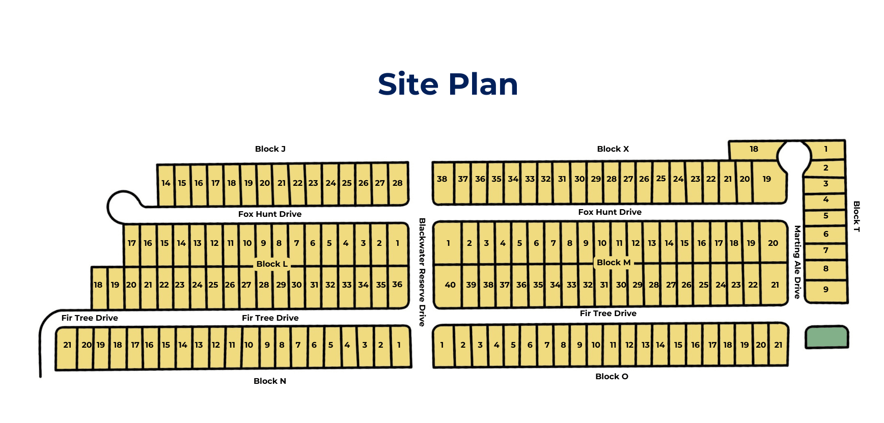 Blackwater Reserve site plan