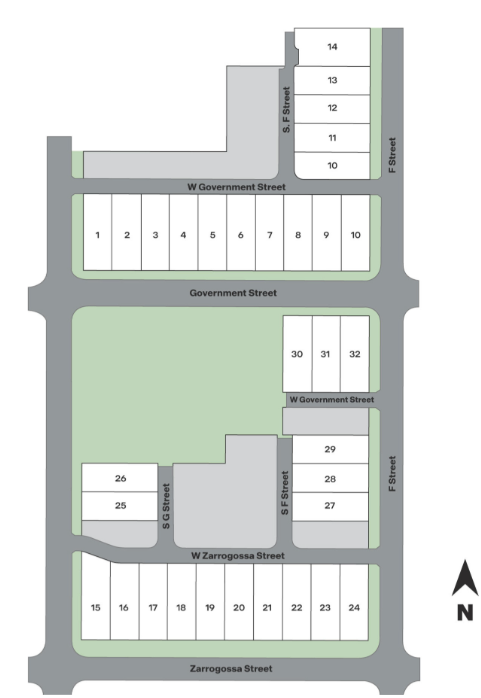 Stadium Way site plan