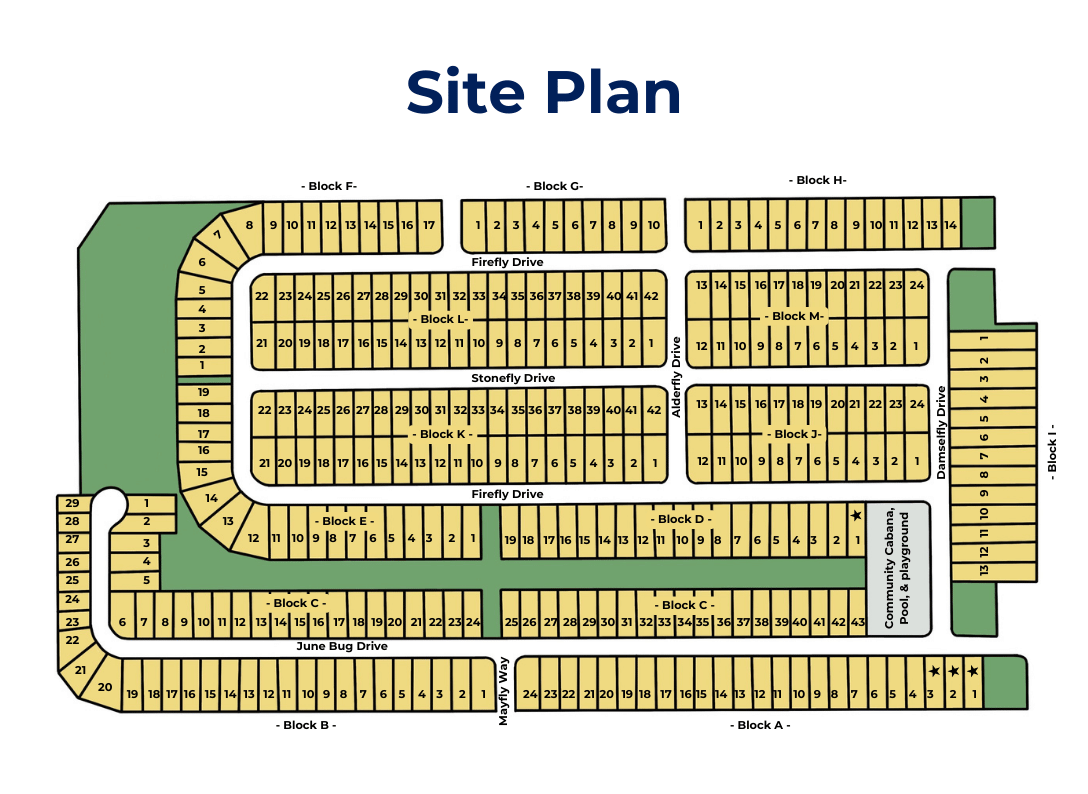 Rivers Cove site plan