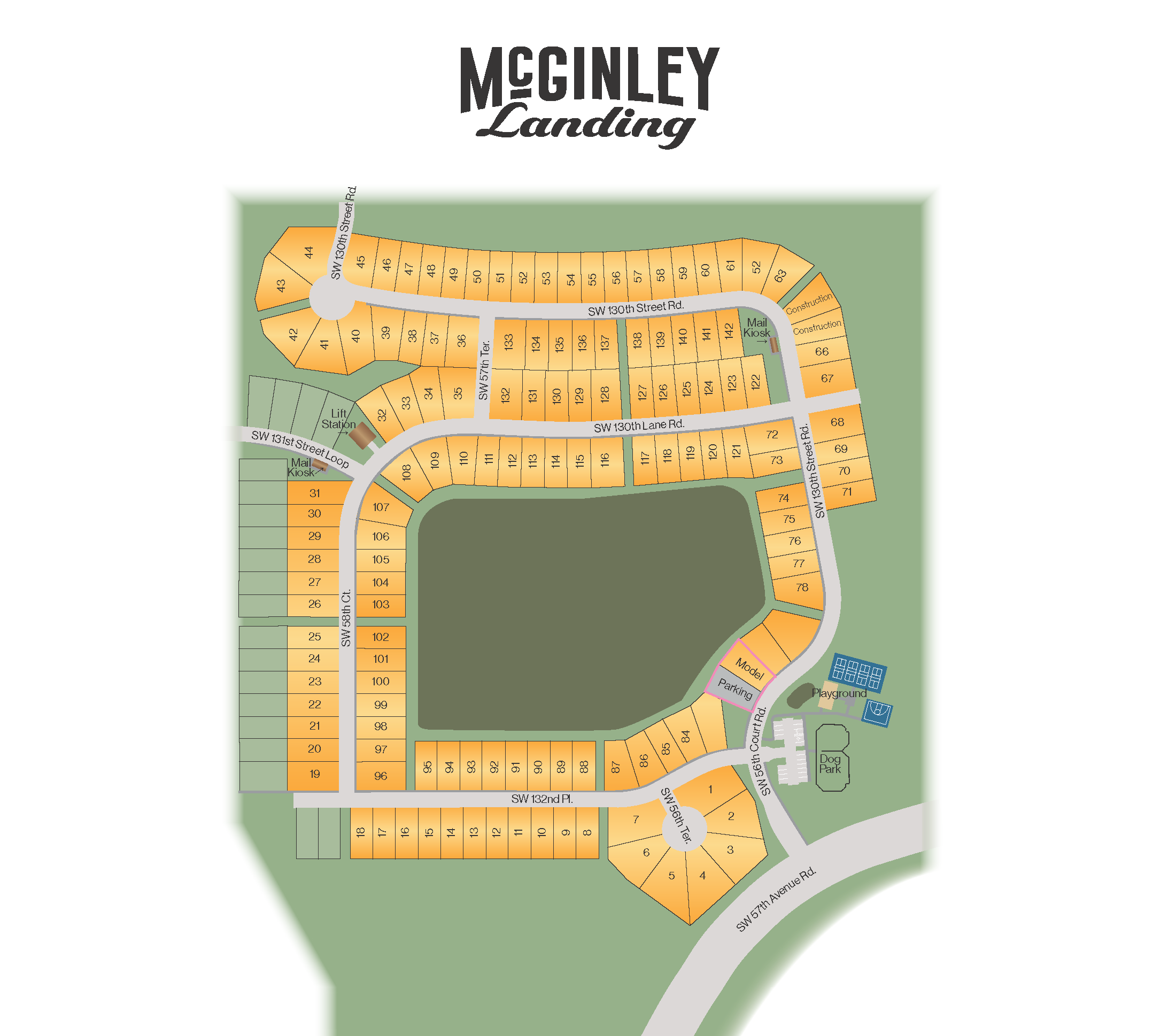 McGinley Landing site plan
