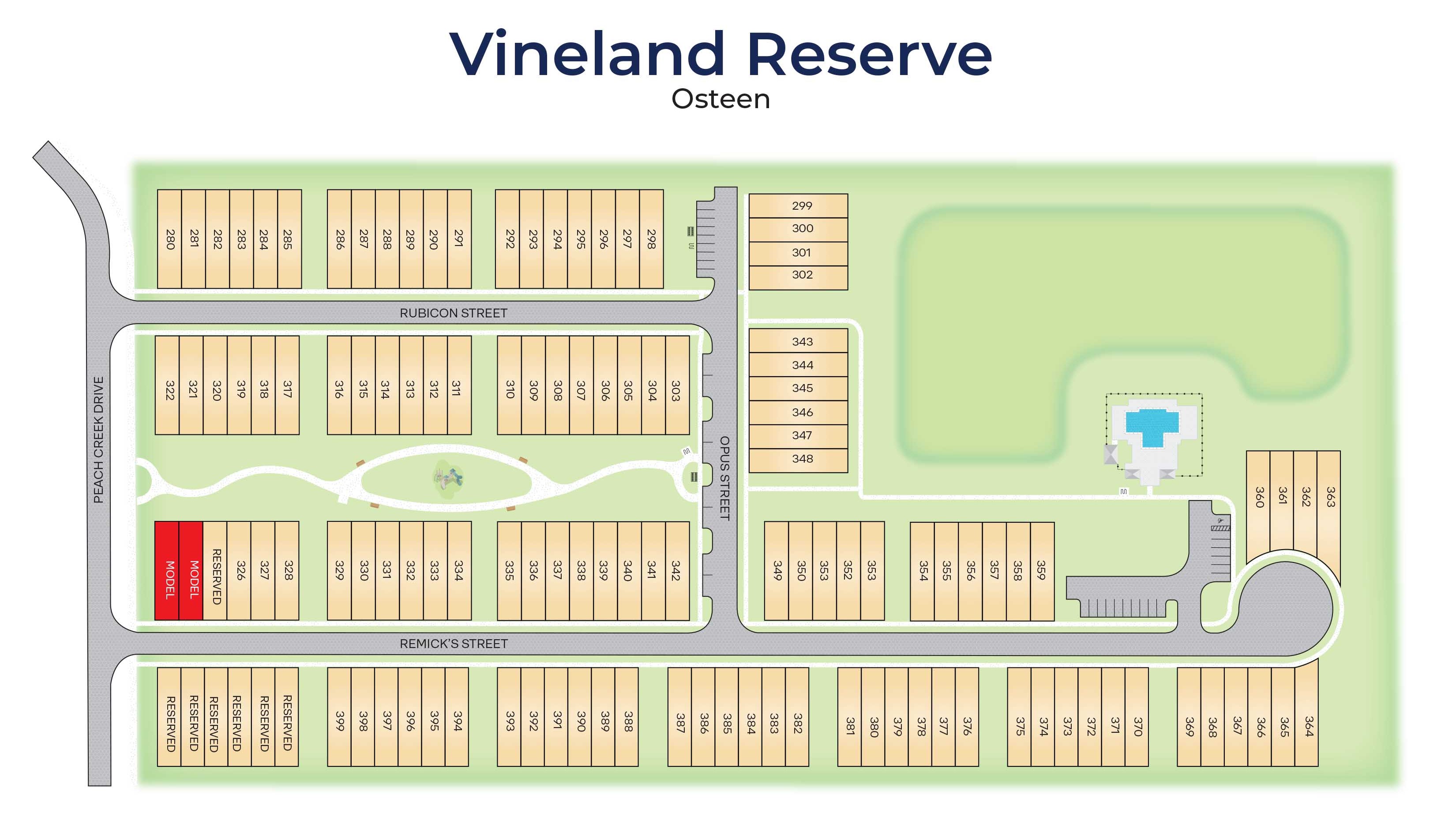 Vineland Reserve site plan