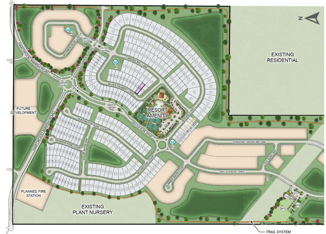 Esplanade at McKinnon Groves site plan