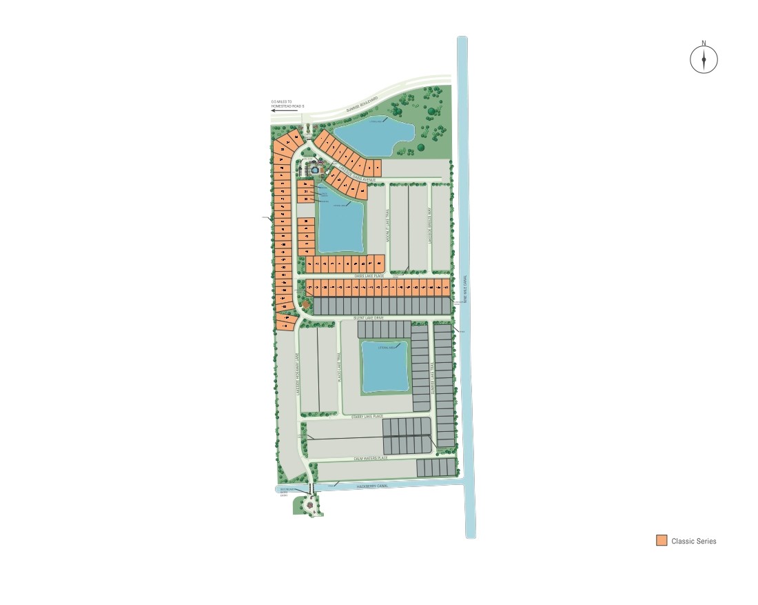 Whispering Lakes site plan