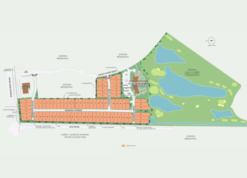 The Reserve at Eastpointe site plan