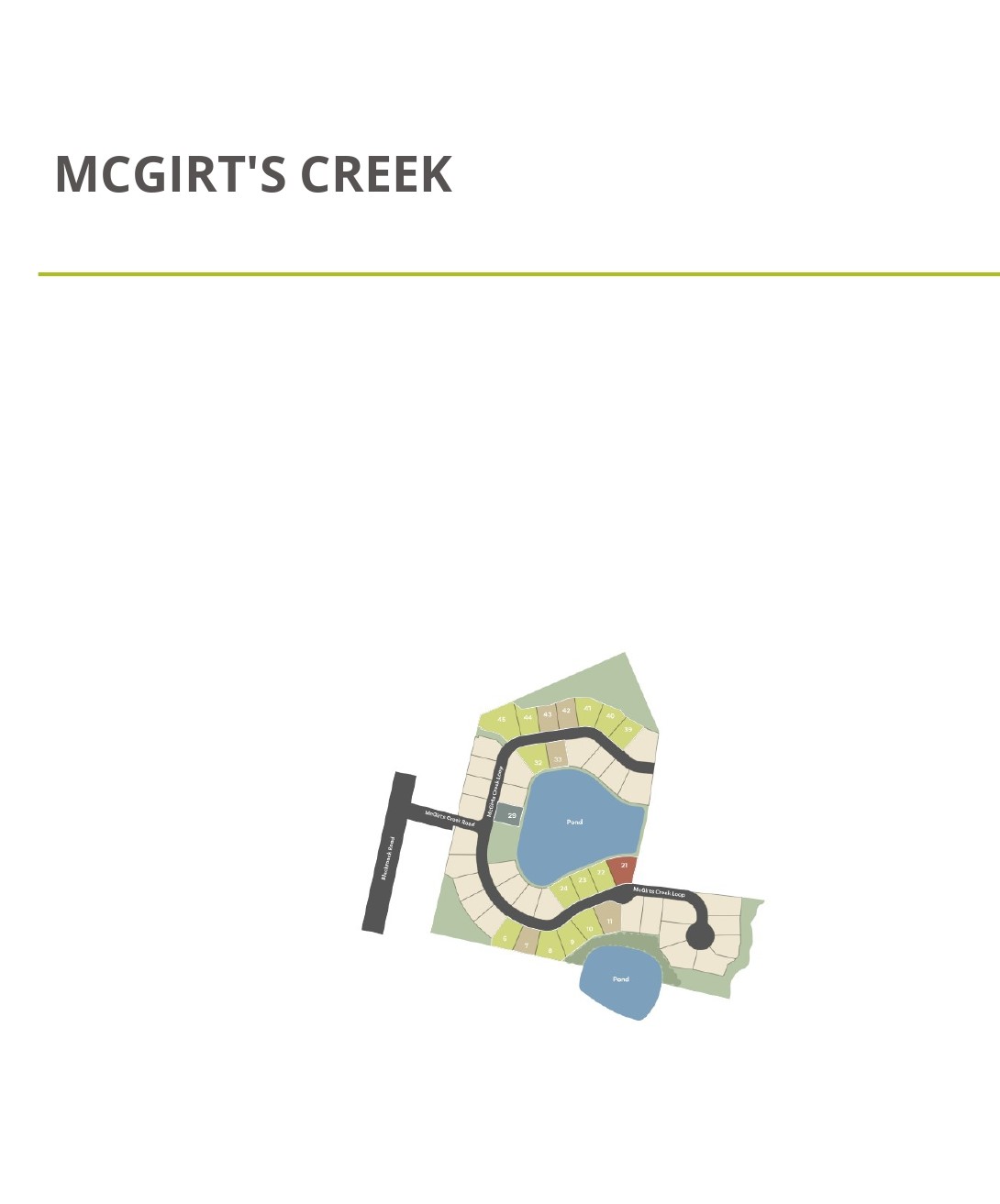 McGirt's Creek site plan