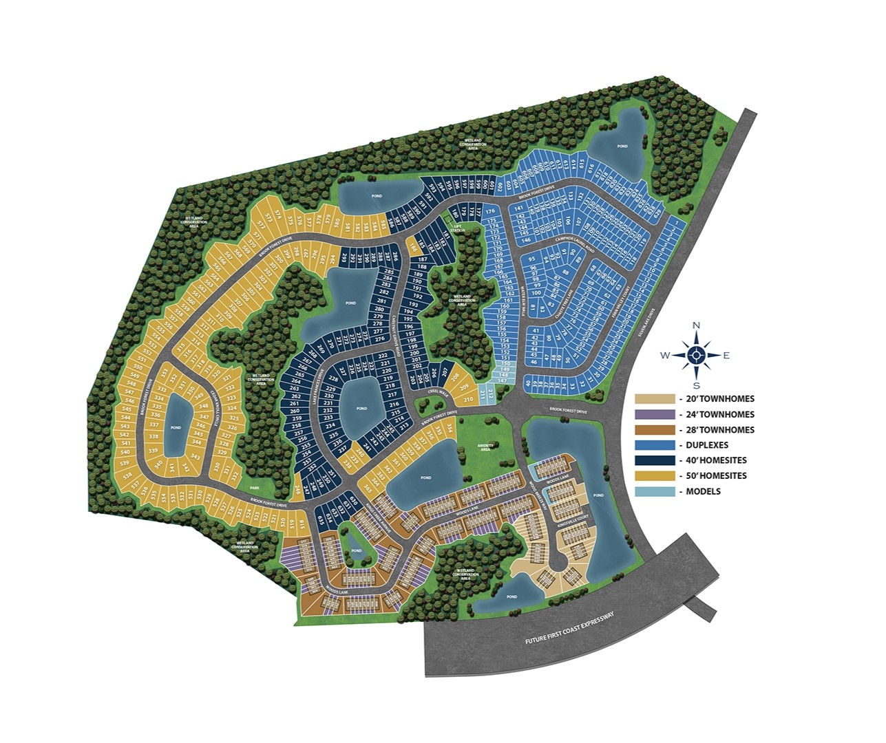 Brook Forest site plan