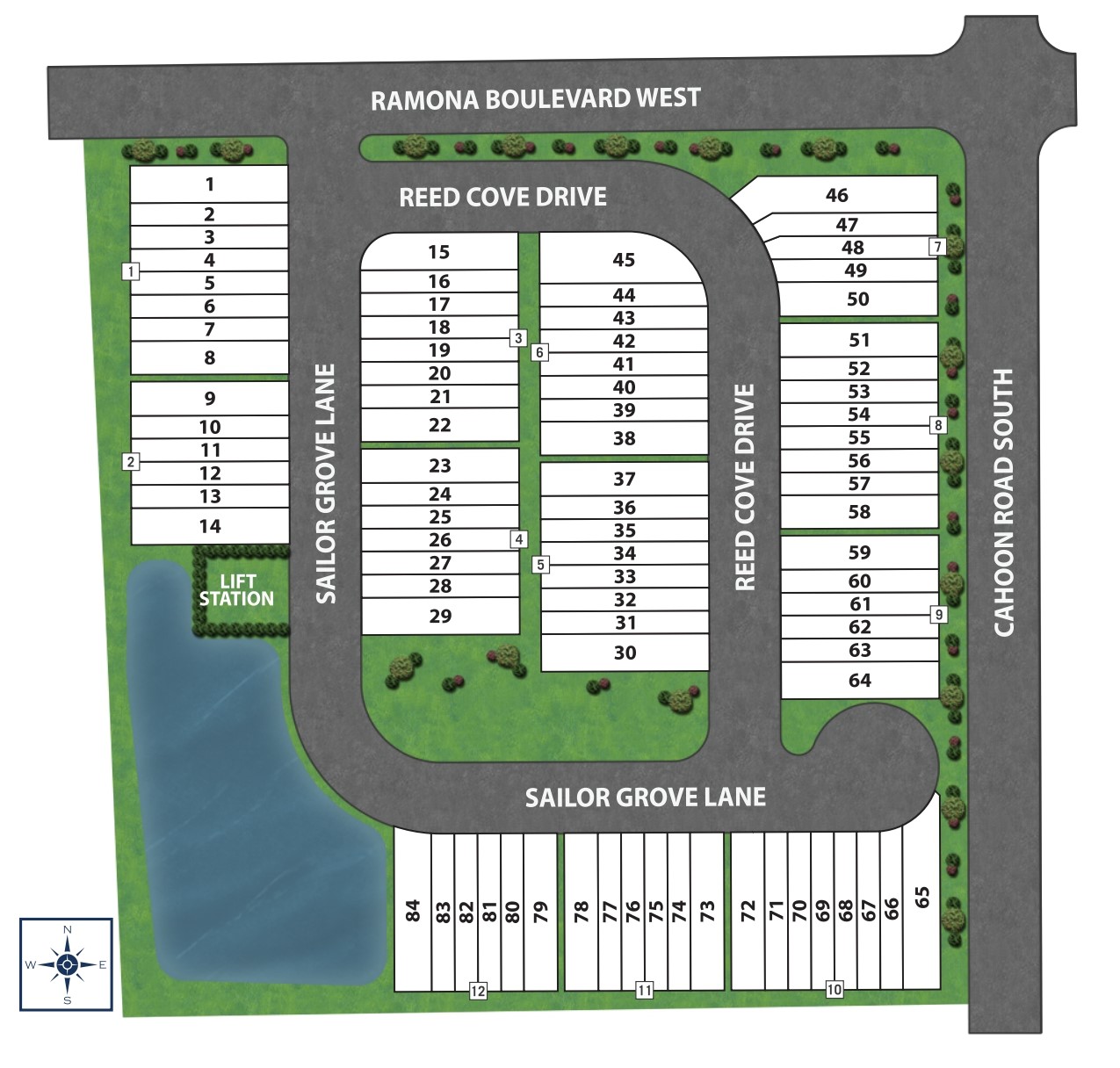 Kasen Oaks site plan