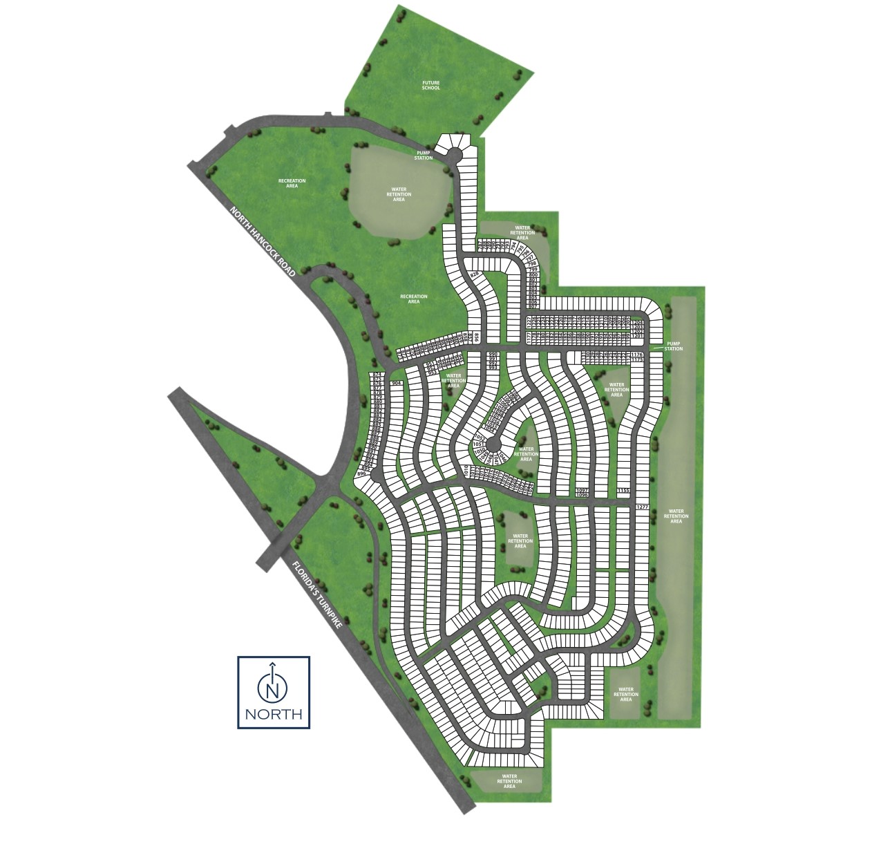 Hills of Minneola site plan