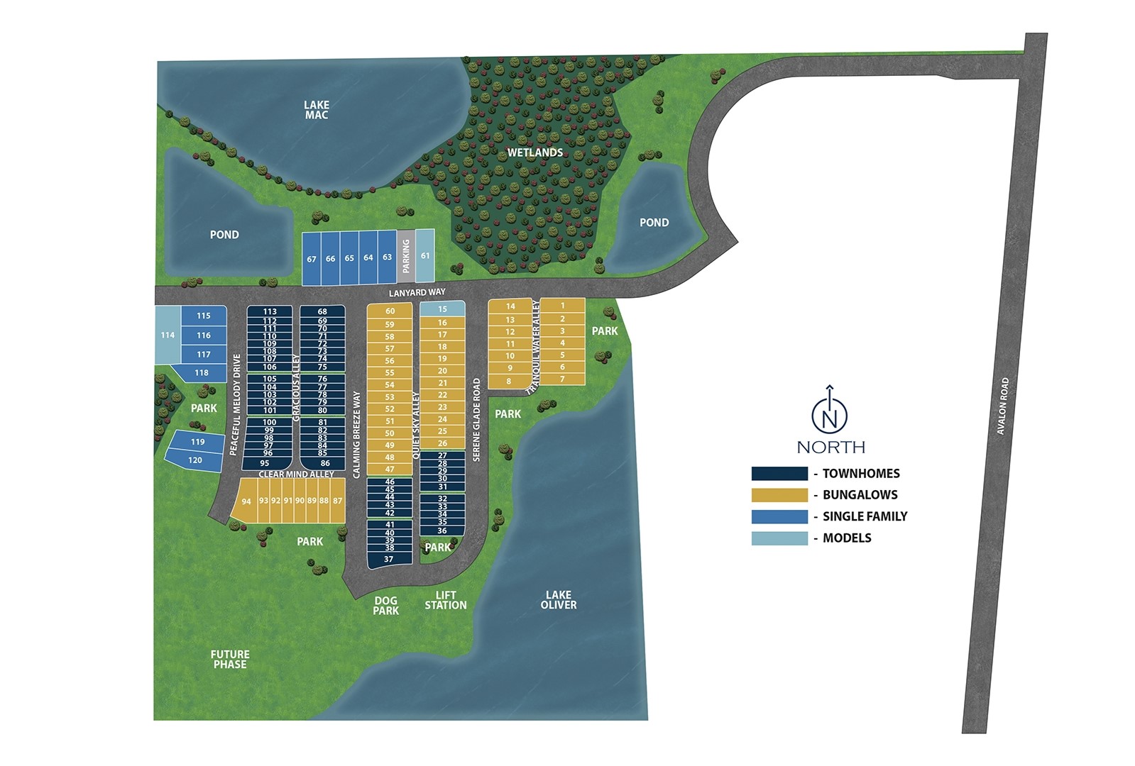 Serenade at Ovation site plan