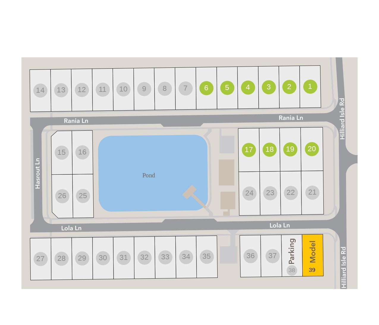 Hilliard Ridge site plan