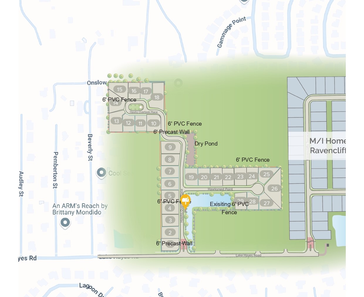 Hawk's Overlook site plan