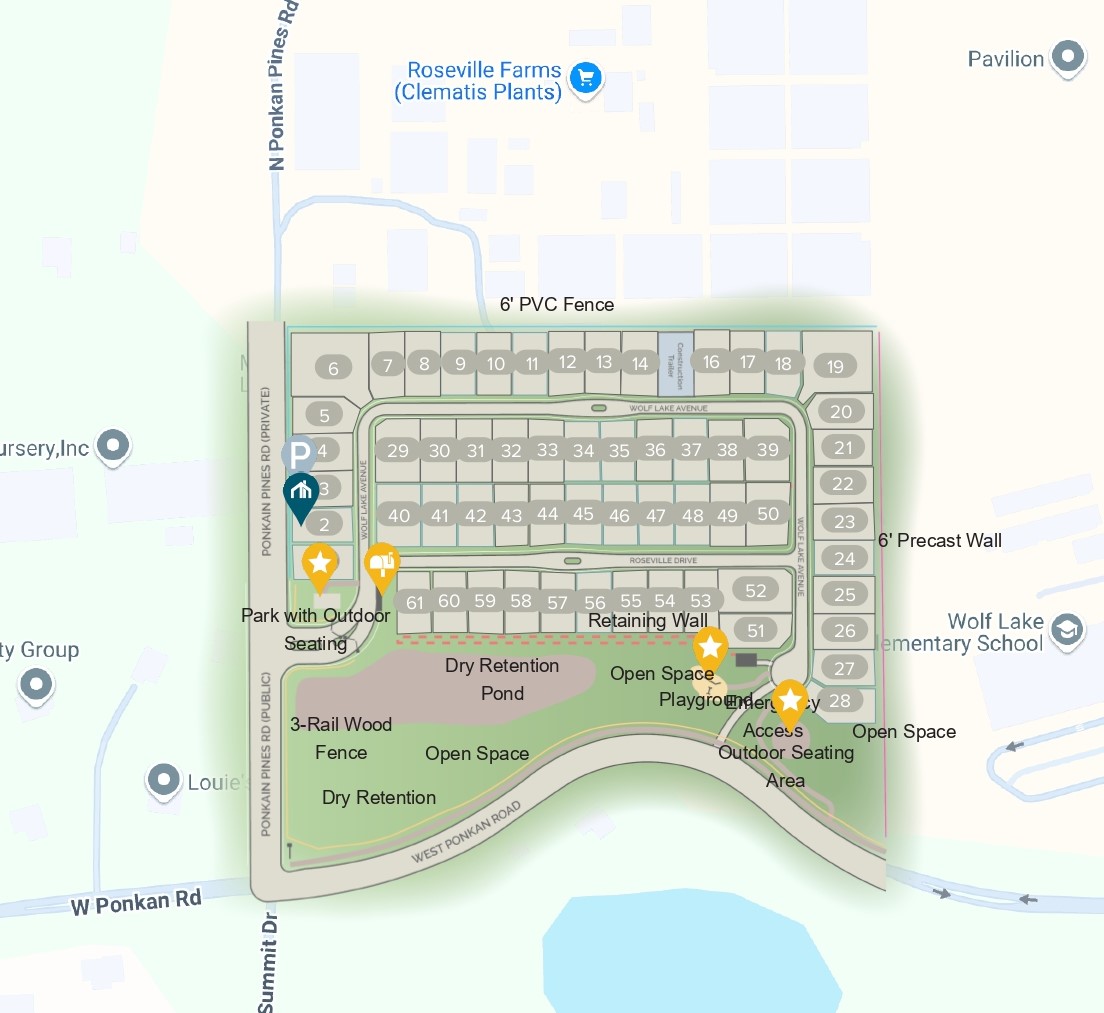 Wolf Lake Ranch site plan