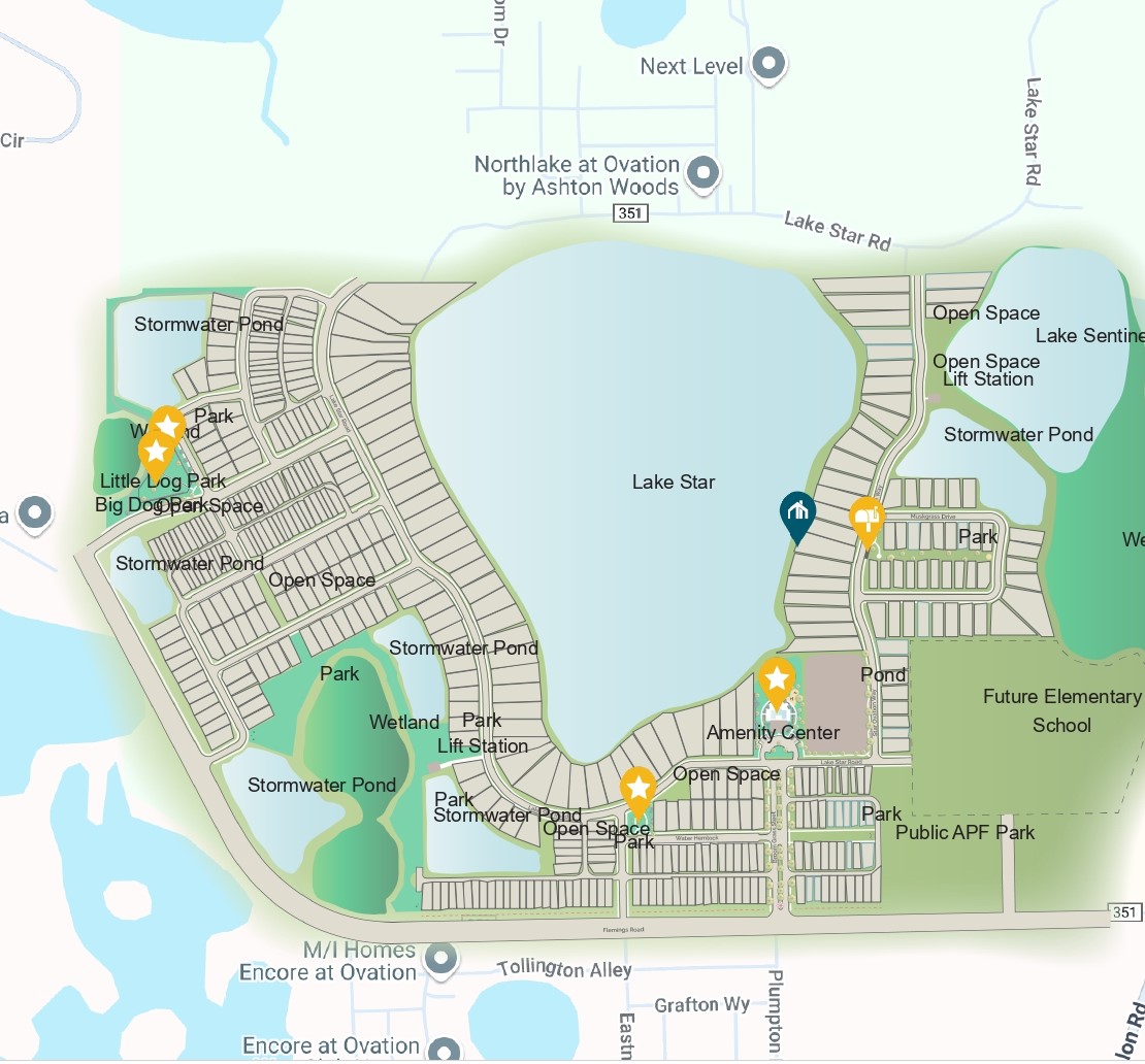 Lake Star at Ovation site plan