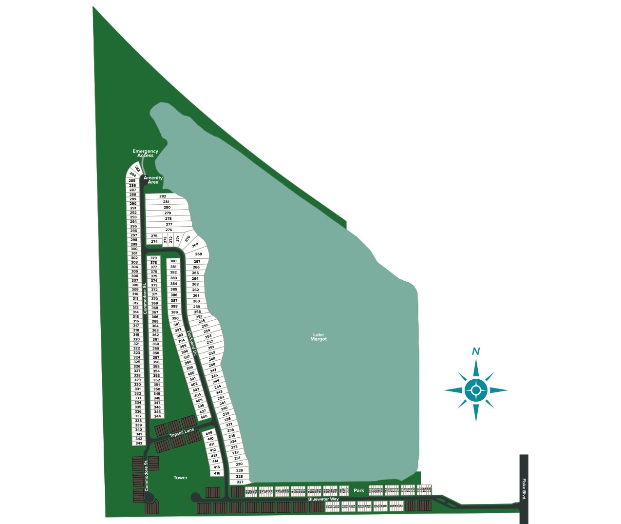 Catamaran Cove site plan